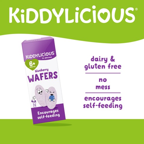 Kiddylicious Blueberry Mini Wafers Baby Snacks