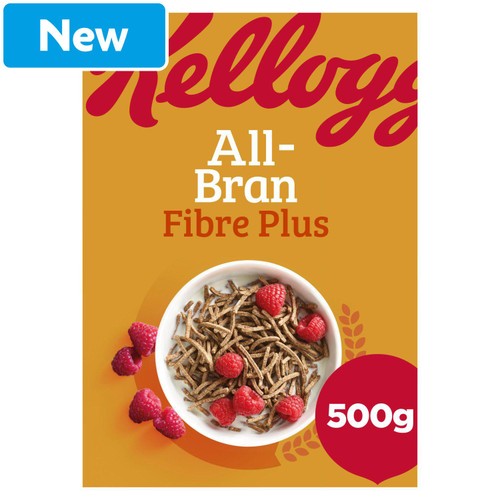 Kelloggs All Bran Fibre Plus Cereal 500g