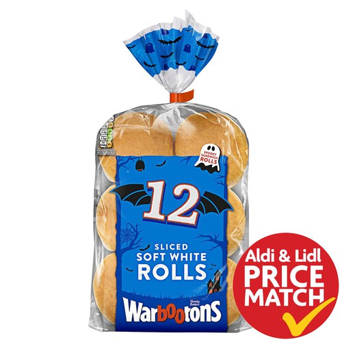 Warburtons Sliced White Rolls