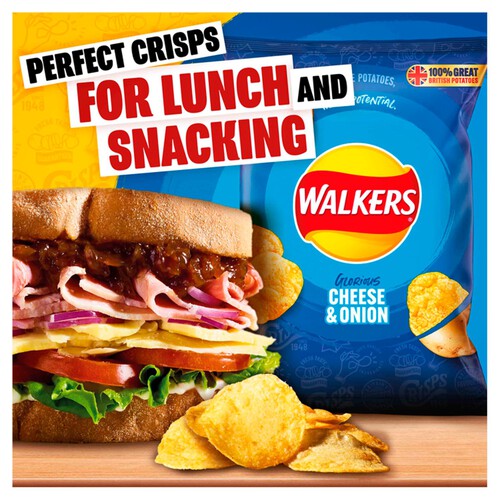 Walkers Cheese & Onion Crisps