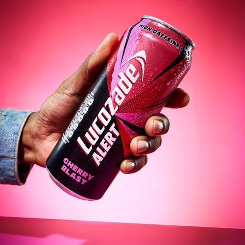 Lucozade Alert Cherry Blast Energy Drink 