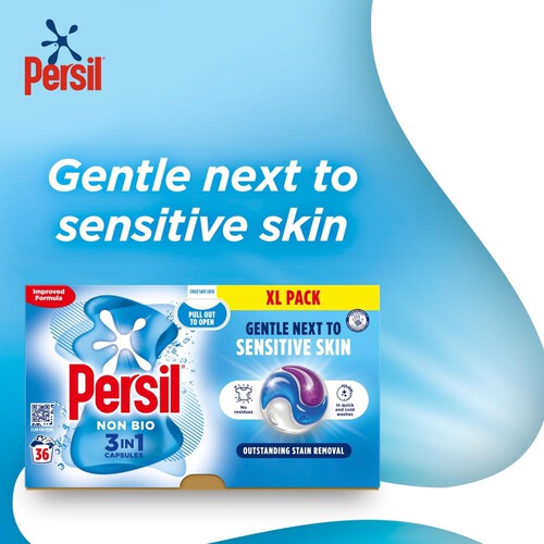 Persil Non Bio 3 in 1 Sensitive Laundry Washing Detergent Capsules 