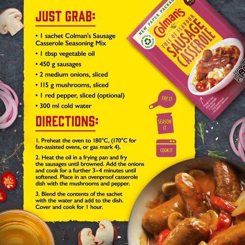 Colman's Sausage Casserole Recipe Mix