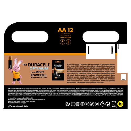 Duracell Plus AA Alkaline Batteries LR6 