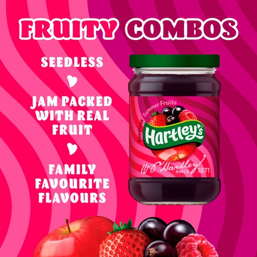 Hartley's Fruity Combos Summer Fruits Jam 300g