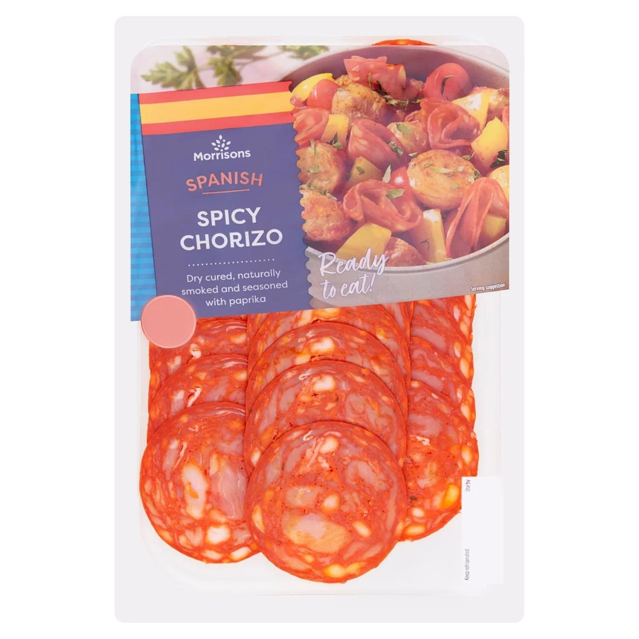 Morrisons Sliced Spicy Chorizo