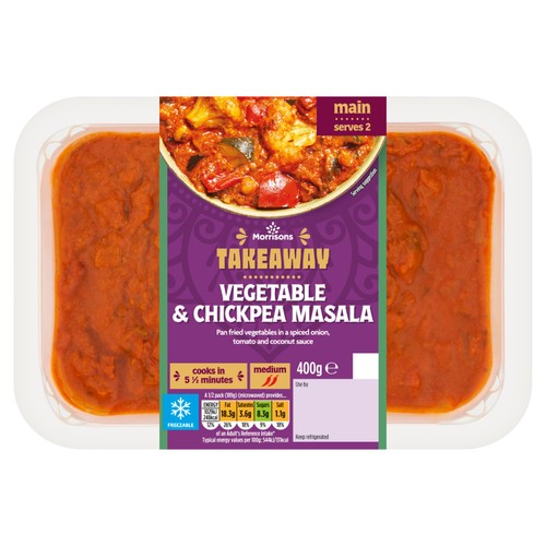 Morrisons Takeaway Vegetable Masala   400g