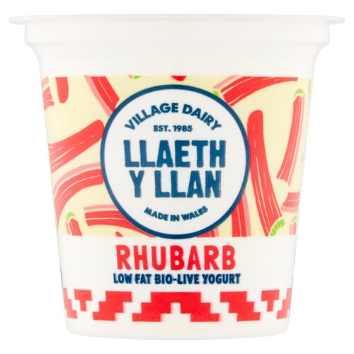 Village Dairy Llaeth Y Llan Rhubarb Yogurt