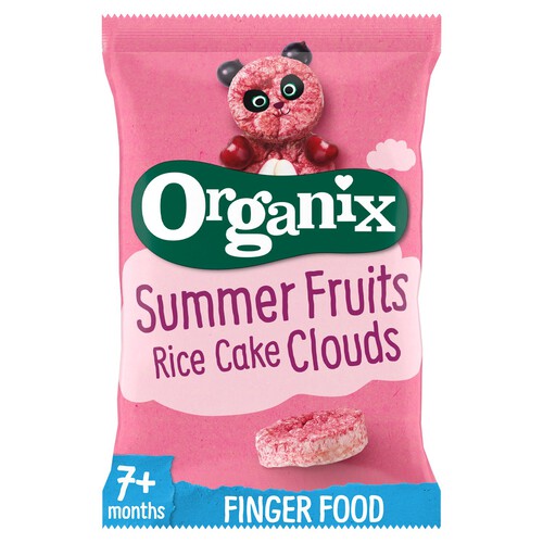 Organix Summer Fruits Rice Cake Clouds 