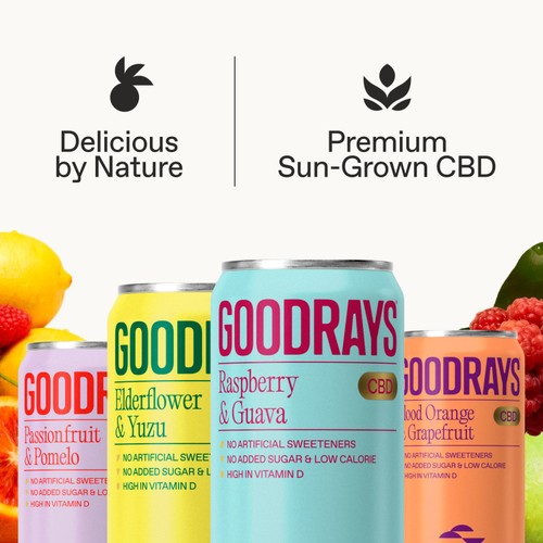 Goodrays CBD Infused Sparkling Mixed Flavour 