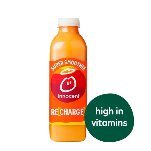 Innocent Mandarin, Carrot & Ginger Recharge Super Smoothie With Vitamins