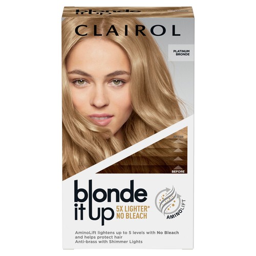 Clairol Blonde It Up Permanent Hair Dye Platinum Blonde