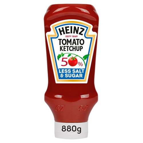 Heinz Tomato Ketchup 50% Less Sugar & Salt 