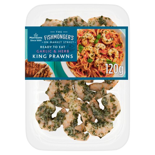 Morrisons Market St Garlic & Herb Marinated King Prawns