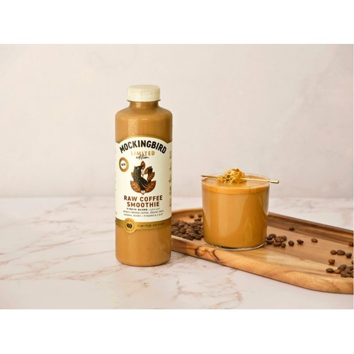 Mockingbird Raw Coffee Smoothie, Banana, Oats, Honey with Vitamins   750ml