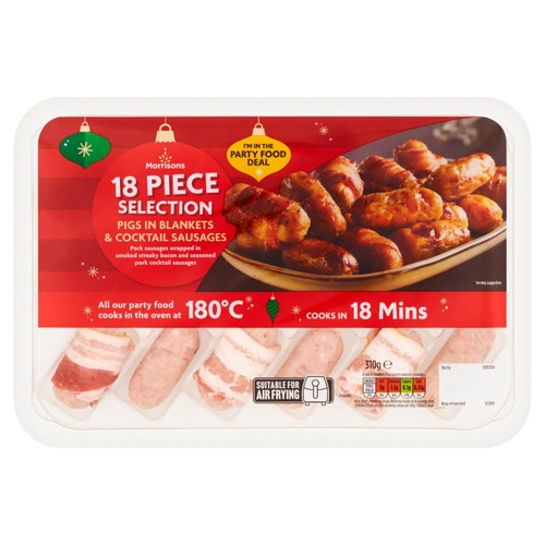 Morrisons 18 Pigs In Blankets And Cocktail Sausages 310g