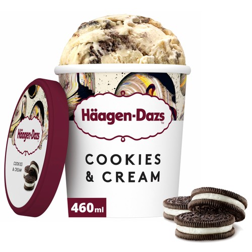 Haagen Dazs Cookies & Cream Ice Cream 