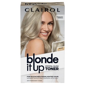 Clairol Blonde It Up Crystal Glow Toner Kit Iridescent Emerald