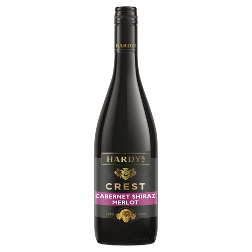 Hardys Crest Cabernet Shiraz Merlot Red Wine