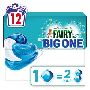 Fairy Non Bio The Big One Washing Liquid Capsules 12 Washes