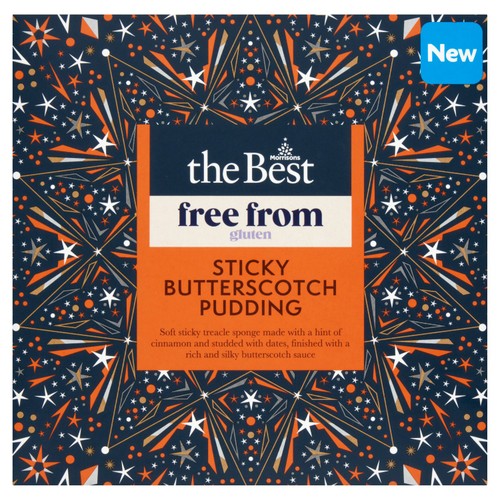 Morrisons The Best Free From Sticky Butterscotch Sponge Pudding 500g
