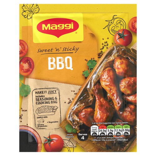 Maggi Juicy Sticky BBQ Chicken Herb and Spice Seasoning Mix