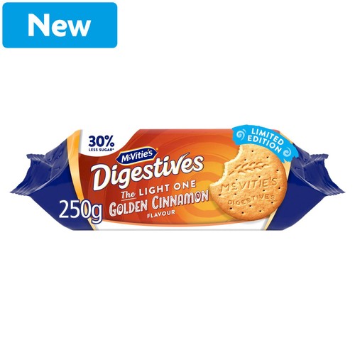 McVitie's Digestives The Light One Cinnamon Flavour Biscuits 