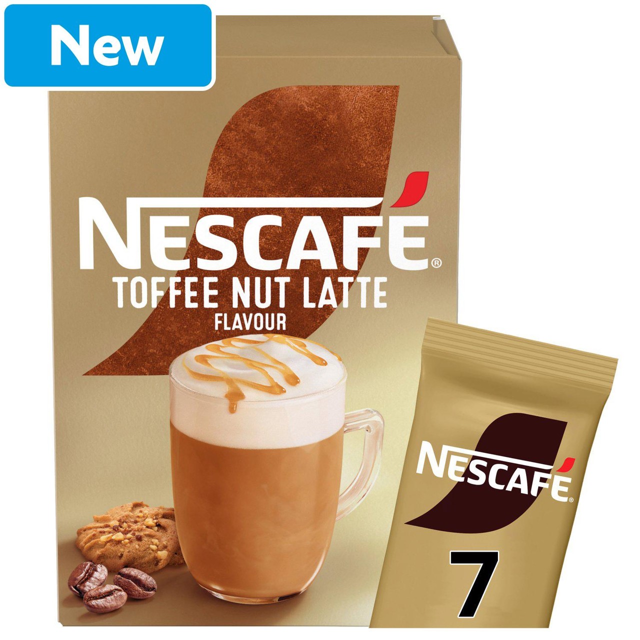 Nescafe Toffee Nut Latte Instant Coffee 7 Sachets