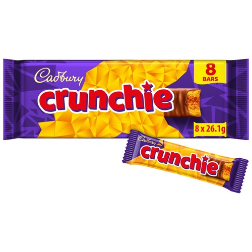 Cadbury Crunchie Chocolate 8 Pack Multipack 208.8g