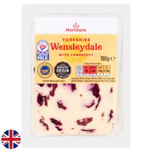 Morrisons Yorkshire Wensleydale With Cranberry 180g