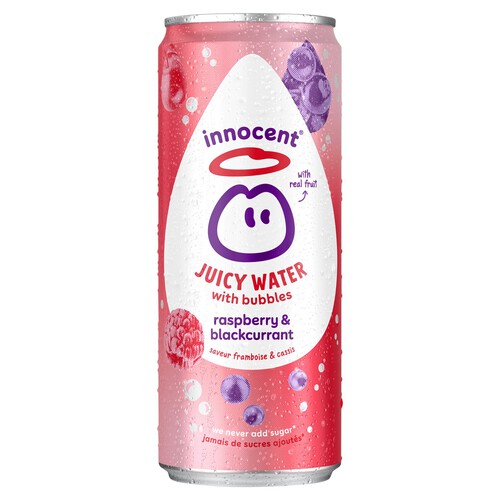 Innocent Juicy Water With Bubbles Raspberry & Blackcurrant 