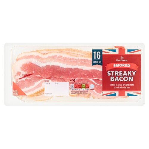 Morrisons Smoked Streaky Bacon 16 Rashers