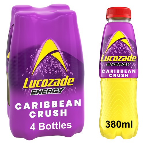 Lucozade Energy Drink Caribbean Crush 4x380ml