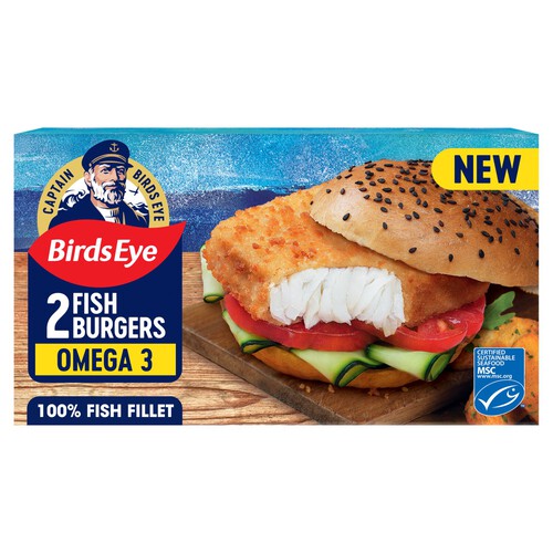 Birds Eye 2 Omega 3 Fish Burgers 