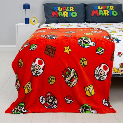Nintendo Here We Go Again Fleece Blanket