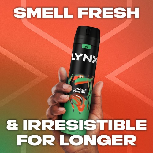 Lynx Deodorant Bodyspray Aerosol Jungle Fresh 250ml