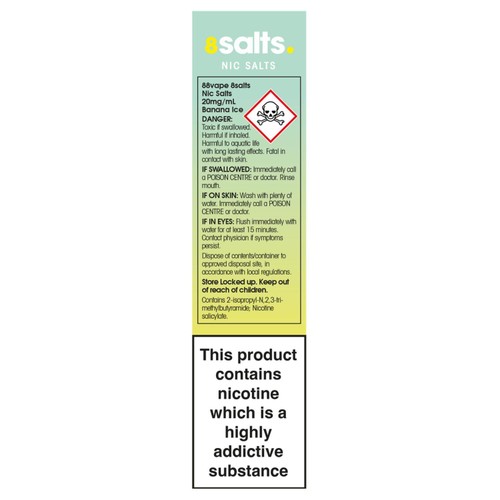 8Salts Nic Salts 20mg Banana Ice 10ml
