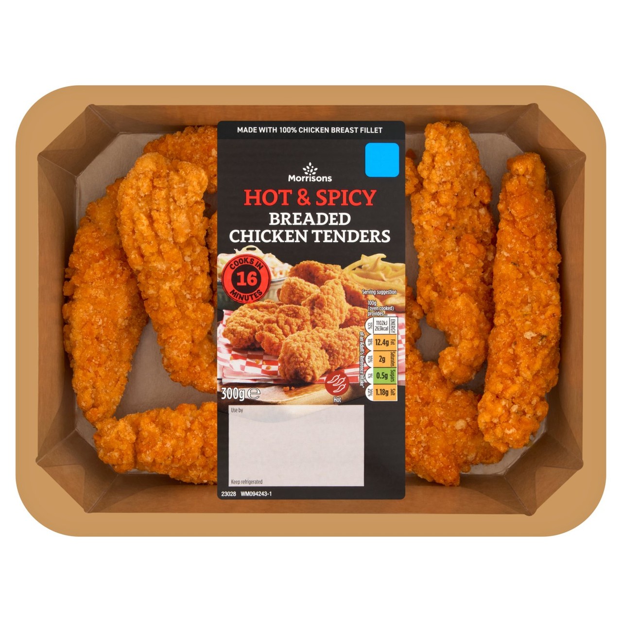 Morrisons Hot & Spicy Breaded Chicken Tenders