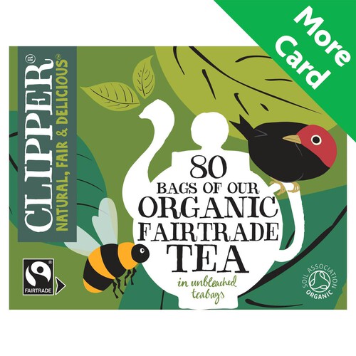 Clipper Organic Fairtrade 80 Tea Bags 