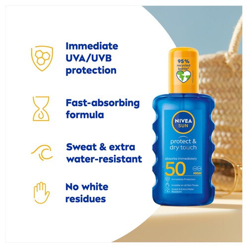 NIVEA SUN Protect & Dry Touch Invisible Spray Spf 50 