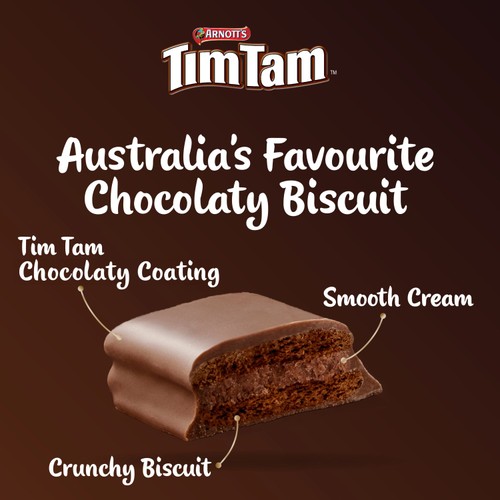 Arnotts Tim Tam Milk Chocolatey Biscuits Original 9 Pack