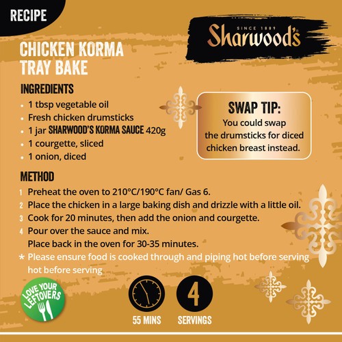 Sharwood's Indian Korma Curry Cooking Sauce 420g