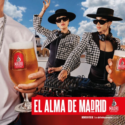 Madri Excepcional Lager Beer Cans 4x440ml