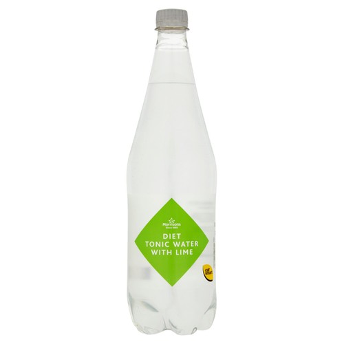 Morrisons diet tonic water with a hint of lime