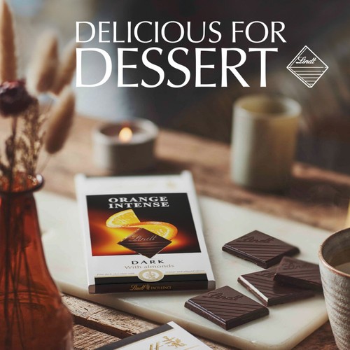 Lindt Excellence Dark Orange Chocolate Bar 100g