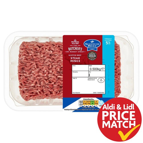 Morrisons Scottish Steak Mince 5% Fat