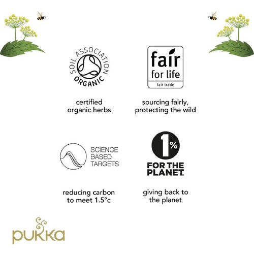 Pukka Three Mint, Organic Herbal Tea with Peppermint, Spearmint, 20