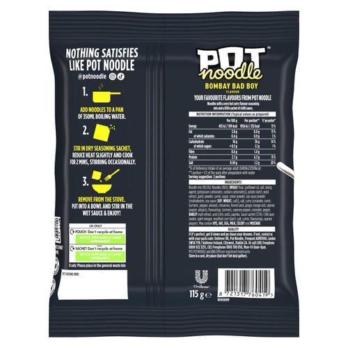 Pot Noodle Bombay Badboy Block 115g