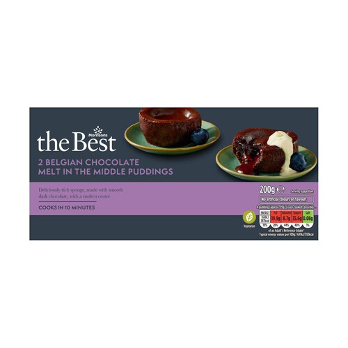 Morrisons The Best Chocolate Melt In The Middle Puddings 