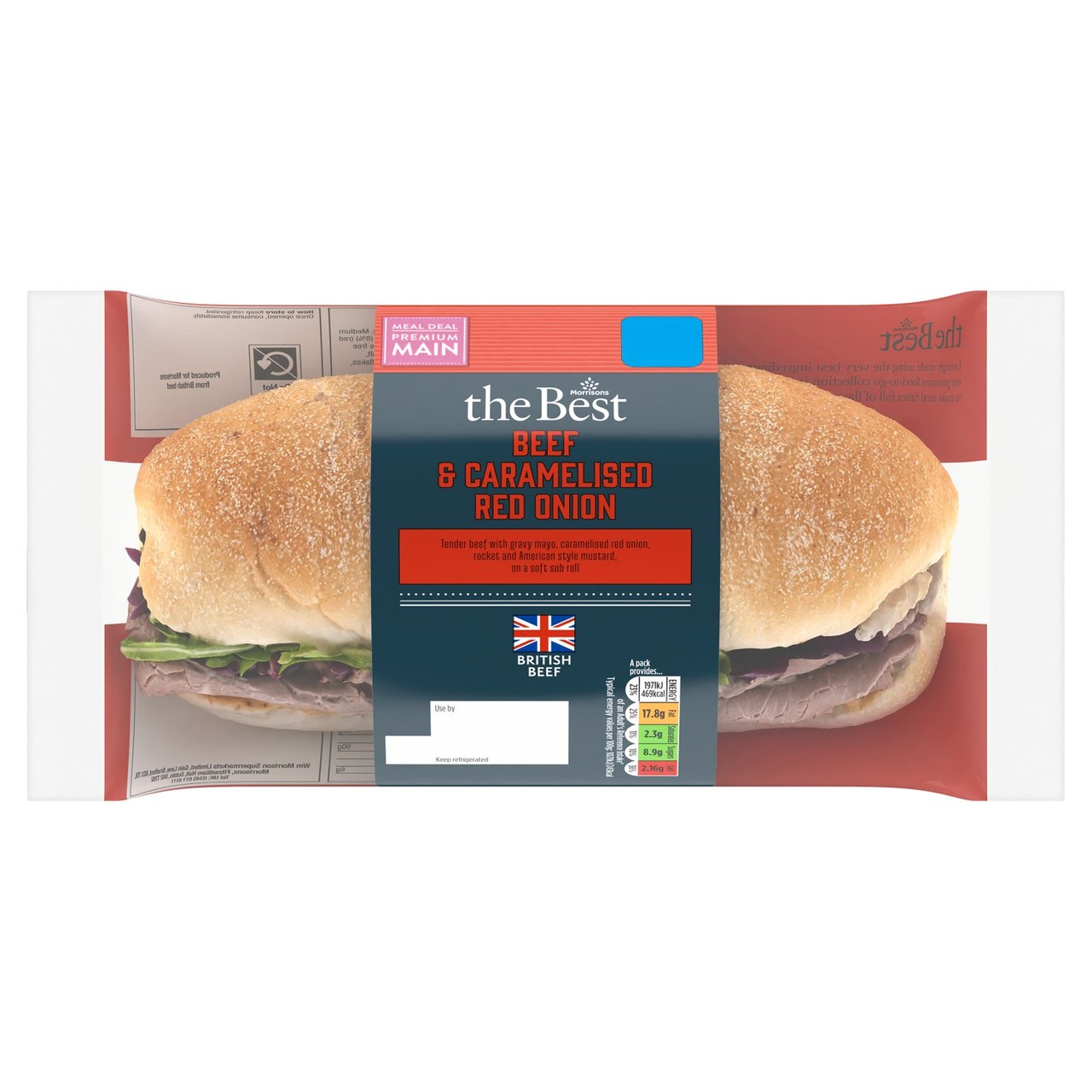 Morrisons The Best Beef & Onion Sub Roll